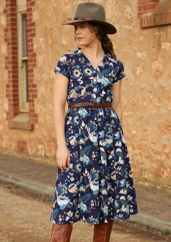 maxi dresses with bold design -Vivien Dress Protea