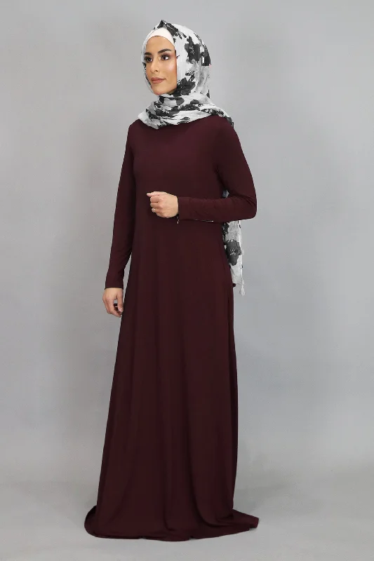 trendy maxi dresses for summer -Mahogany Spandex Hooded Maxi Dress