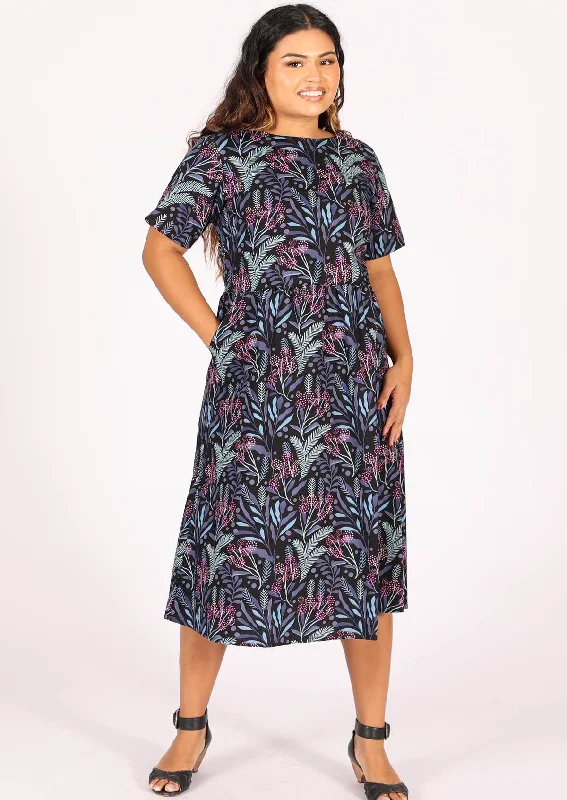 cute maxi dresses for girls -Maddison Dress Obsidian