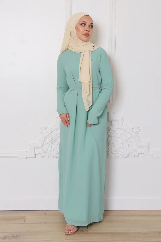 boho maxi dresses for girls -Irene Chiffon Dress- Mint