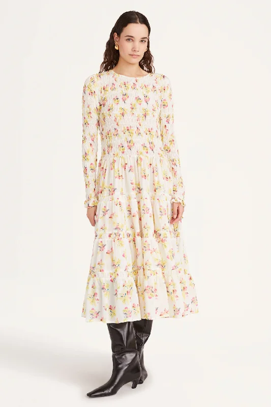 maxi dresses with chic prints -Vivien Dress in Dansa Floral Print