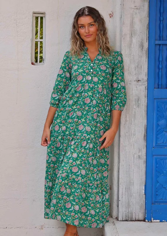 trendy maxi dresses for date -Juniper Tiered Maxi Dress