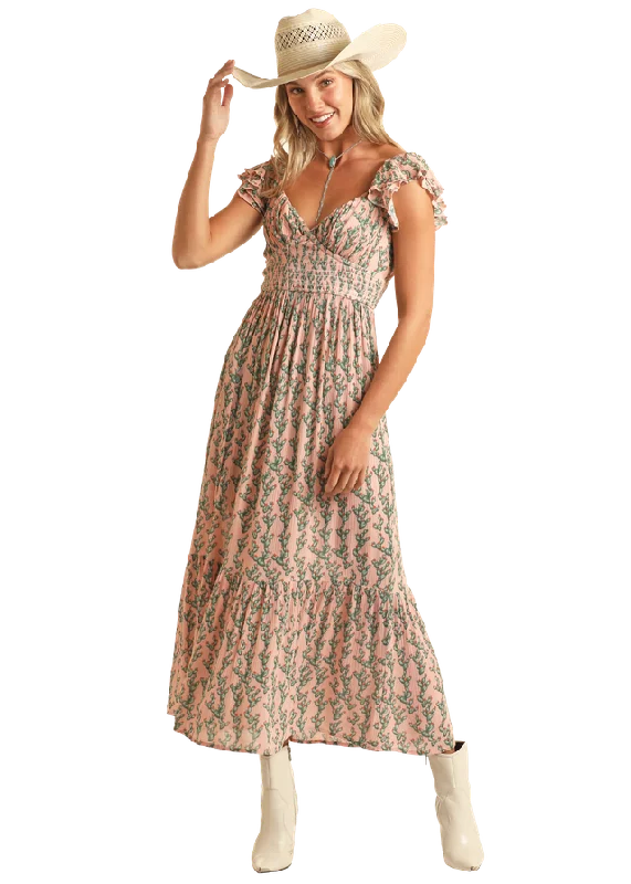 trendy maxi dresses for girls -Women's Rock & Roll Cowgirl Maxi Dress #BWD0R03874