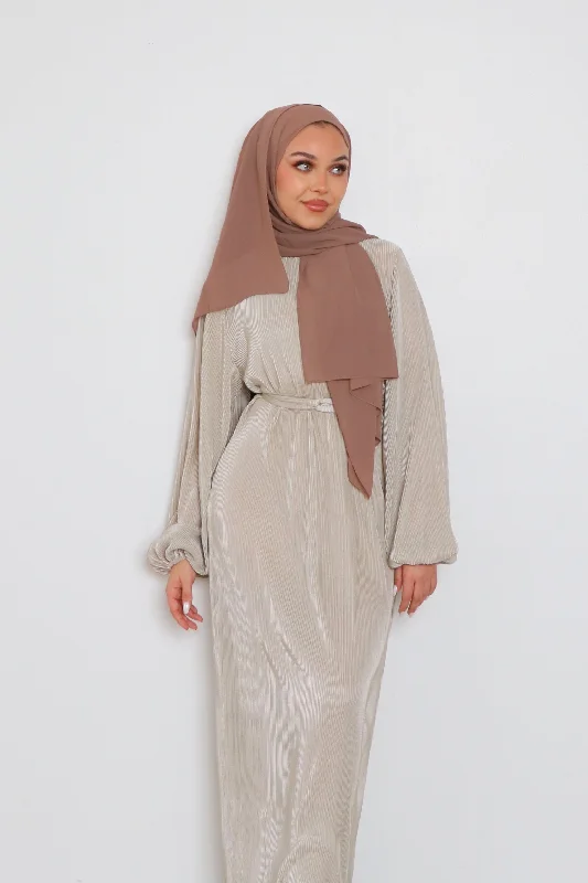 elegant maxi dresses for sale -Alice Pleat Dress- Sage Gray