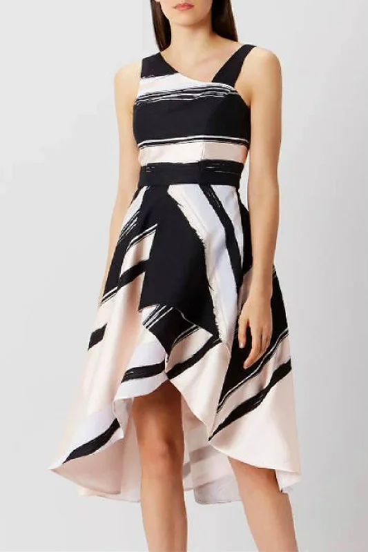 casual midi dresses under $30 -Columbus Stripe Midi Dress