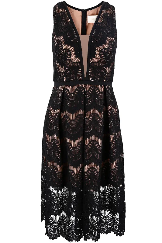 boho midi dresses for women -Loyola Lace Midi Dress