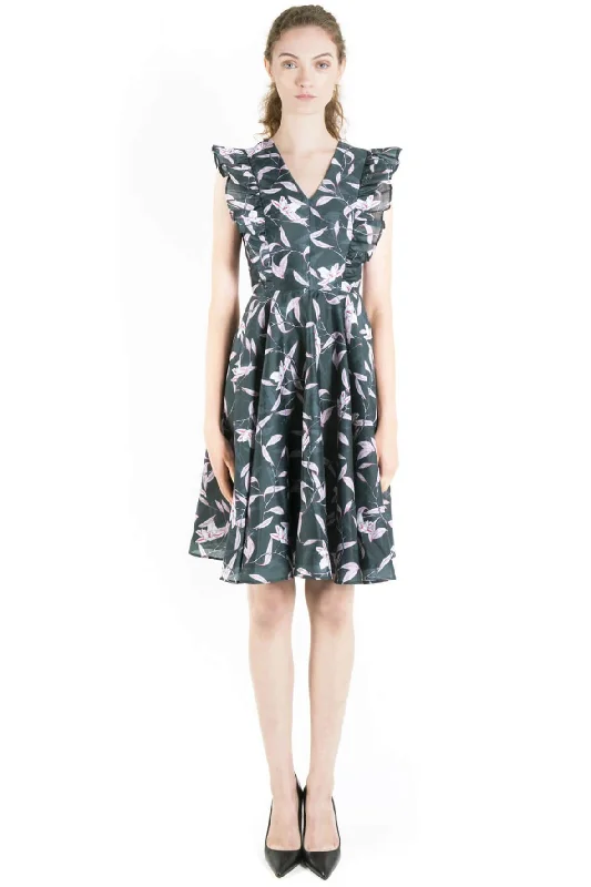 affordable midi dresses for teens -Foliage Midi Dress