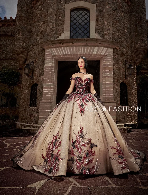 chic evening dress for summer -Off Shoulder Quinceanera Dress by Ragazza EV10-610