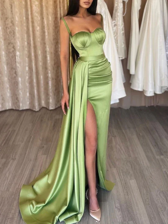 black evening dress for nightlife -Simple sweetheart neck green formal dress, green evening dress cc87