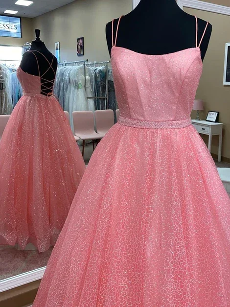 sexy evening dress for teens -Sparkling Prom Dress Long, Formal Ball Dress, Evening Dress, Dance Dresses, School Party Gown c3253