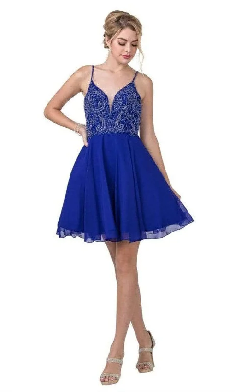 trendy party dress for teens -Aspeed Design - S2298 Sleeveless A-Line Cocktail Dress