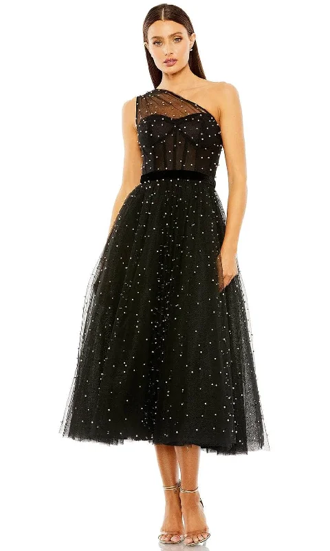 chic party dress for dinner -Mac Duggal 20745 - Glitter Illusion Cocktail Dress