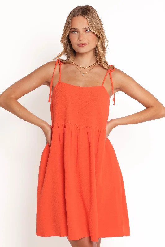 elegant midi dresses for sale -Emerson Mini Dress - Orange