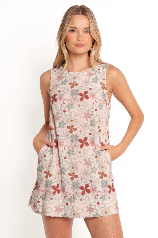 elegant midi dresses for dinner -Zoe Mini Dress - Mirabelle Floral